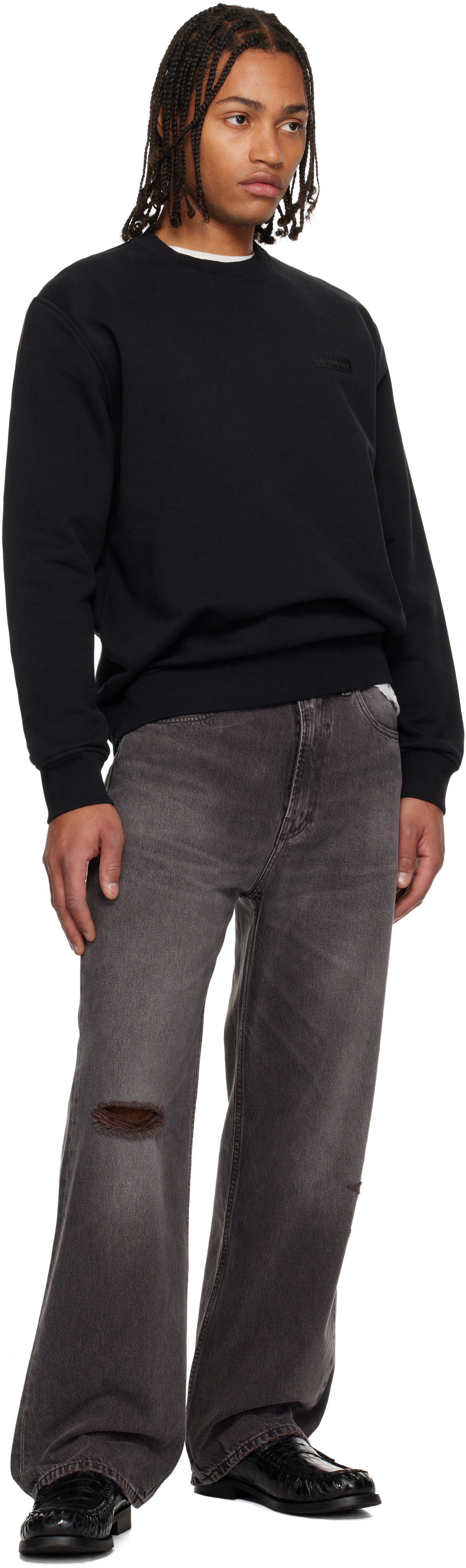 Givenchy Black 'GIVENCHY' Patch Sweatshirt