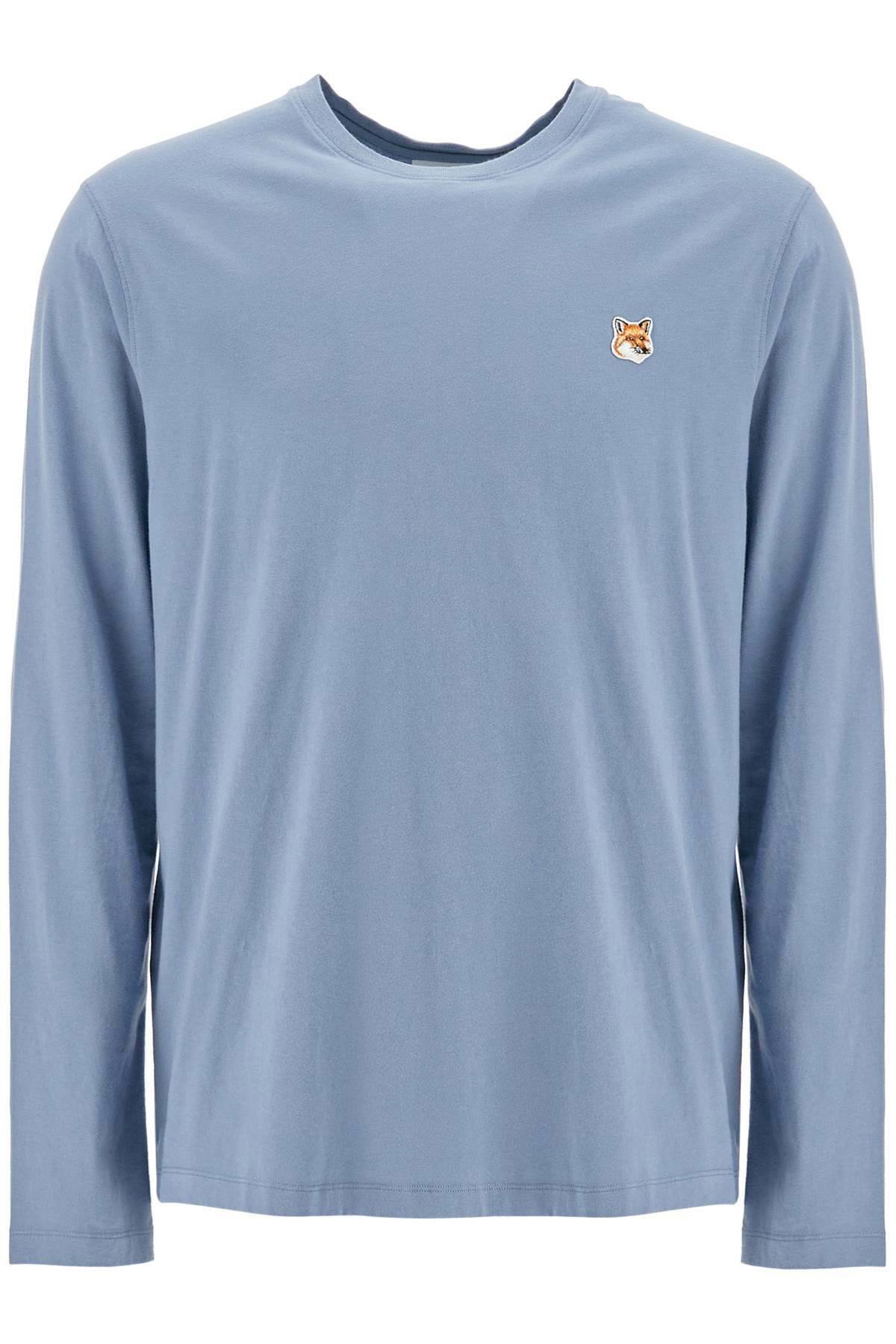 MAISON KITSUNE 'long-sleeved fox head Light blue Maison Kitsune
