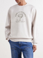 Aimé Leon Dore - Atlas Logo-Print Cotton-Jersey Sweater - White