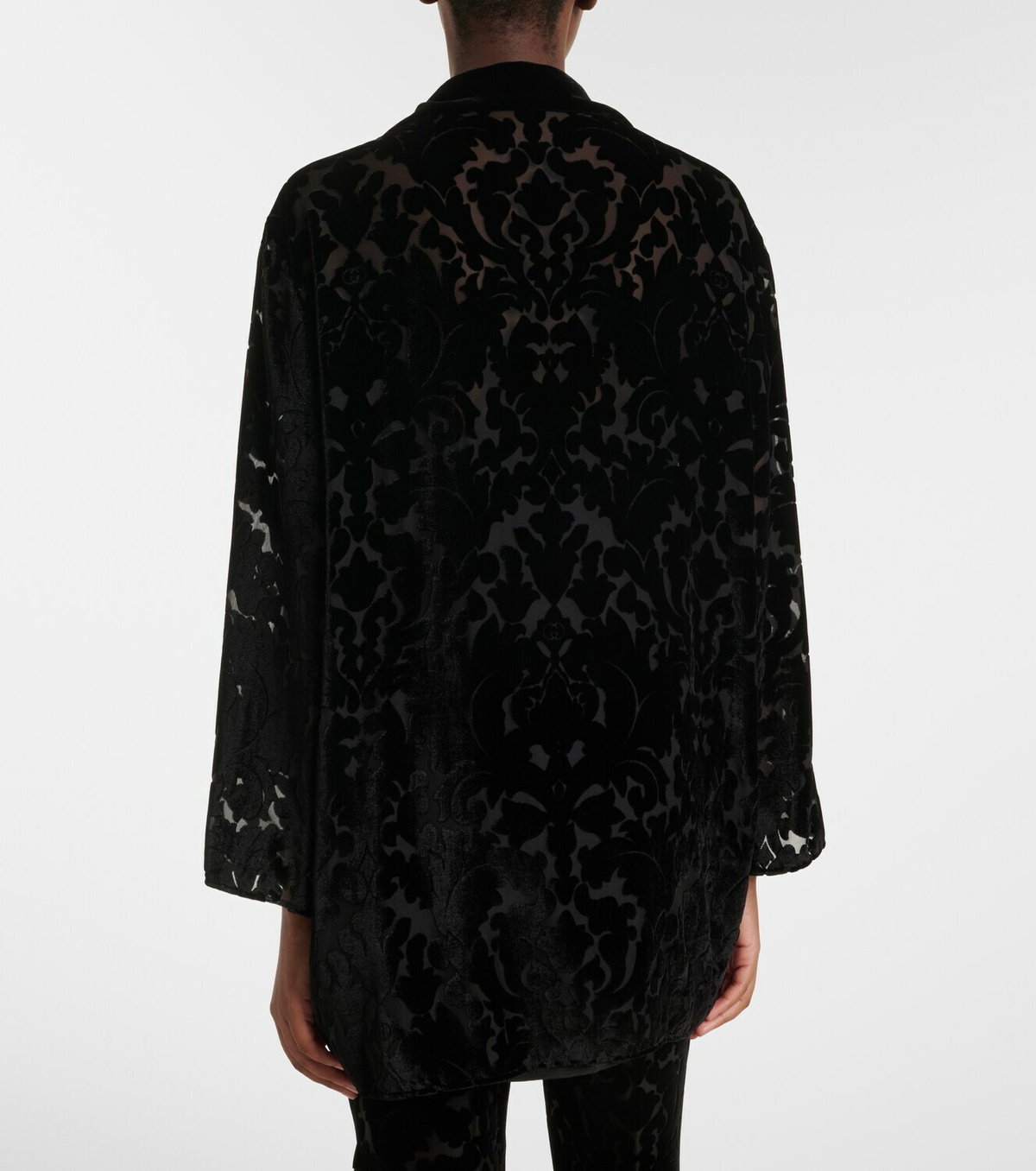 Gucci Floral devoré velour shirt