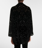 Gucci Floral devoré velour shirt