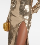 LaQuan Smith Sequined midi skirt
