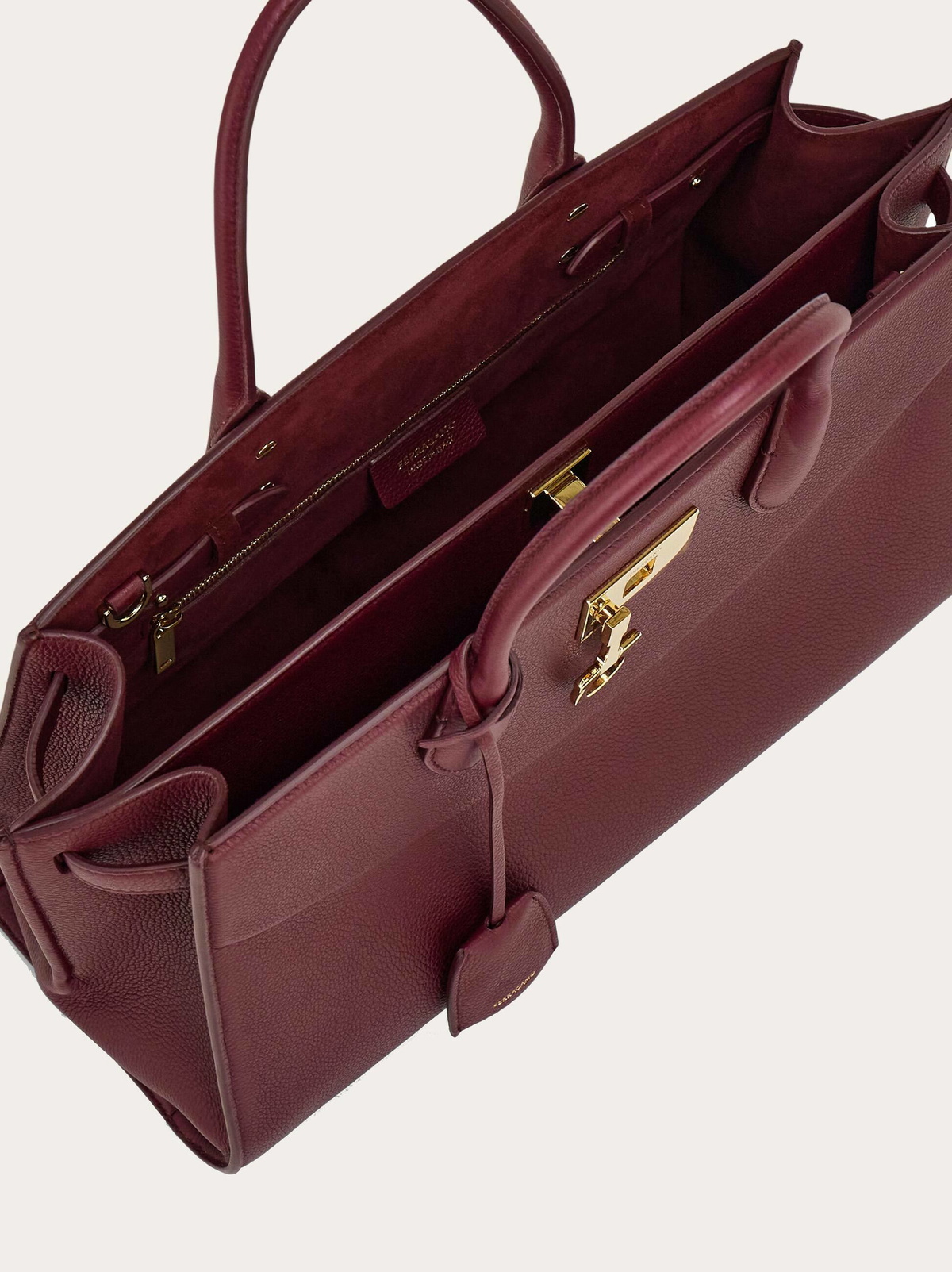 Ferragamo Womens New Ferragamo Studio Soft bag (L) in Violet