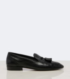 The Row Caden leather loafers