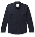 Entireworld - Organic Cotton-Flannel Shirt - Blue