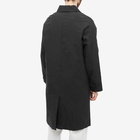 Uniform Bridge Men's Single Balmacaan Coat in Black