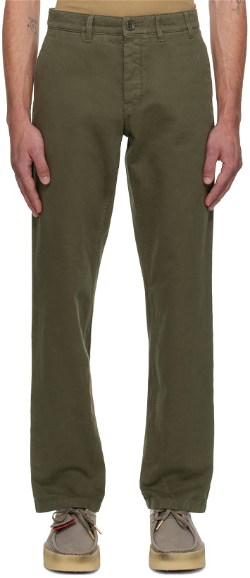 Photo: NORSE PROJECTS Green Aros Slim Trousers