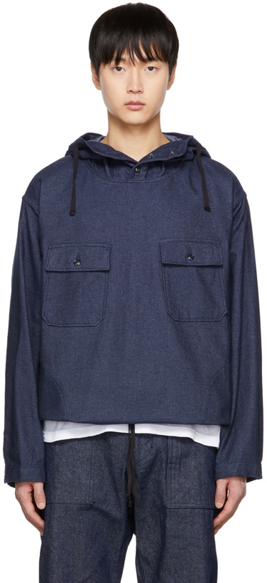 Photo: Engineered Garments Navy Cagoule Shirt