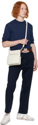 Maison Margiela Beige Logo Crossbody Bag