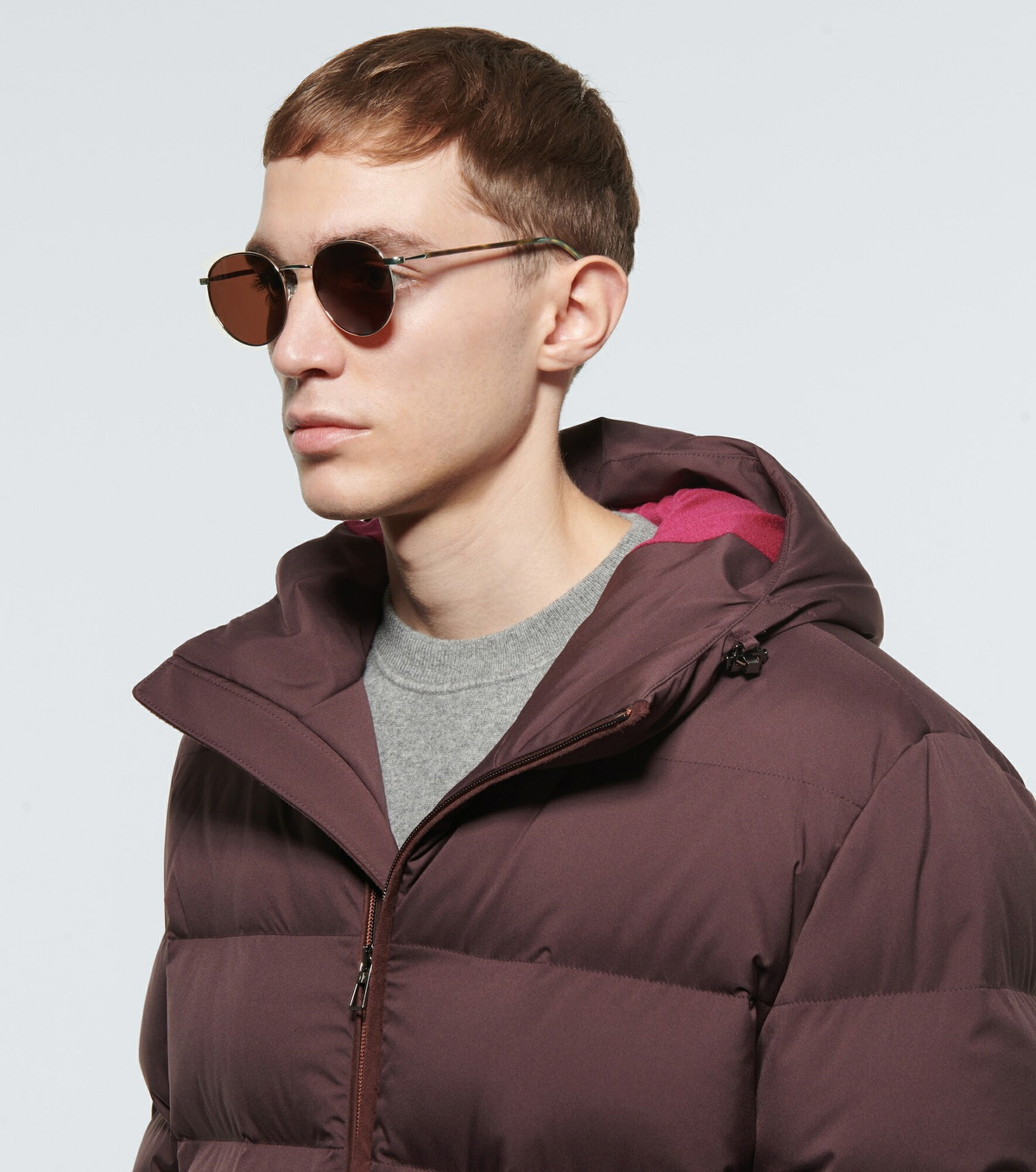 Loro Piana - Weekend round-frame sunglasses