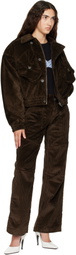 VAQUERA Brown Quilted Corduroy Jacket