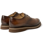 Berluti - Alessio Padova Venezia Leather Oxford Shoes - Brown