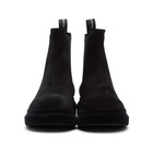 Alexander McQueen Black Suede Hybrid Chelsea Boots