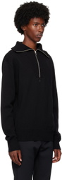 Courrèges Black Trucker Wool Sweater