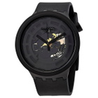 Swatch Bioceramic Quartz Black Dial Mens Watch SB03B100