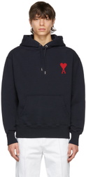 AMI Alexandre Mattiussi SSENSE Exclusive Navy Ami De Coeur Sweatshirt