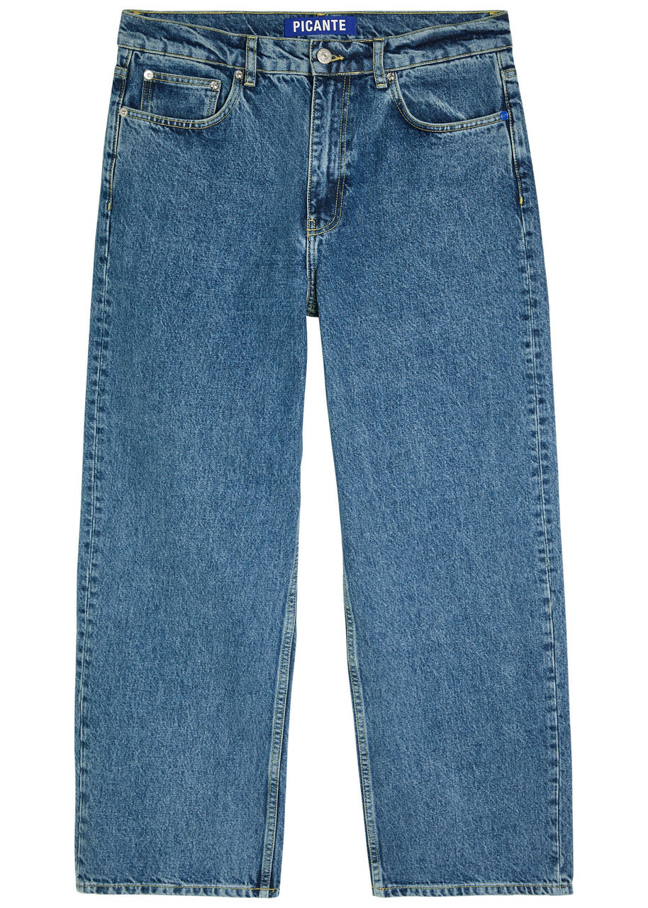 Picante V308 Relaxed Straight-leg Jeans Blue