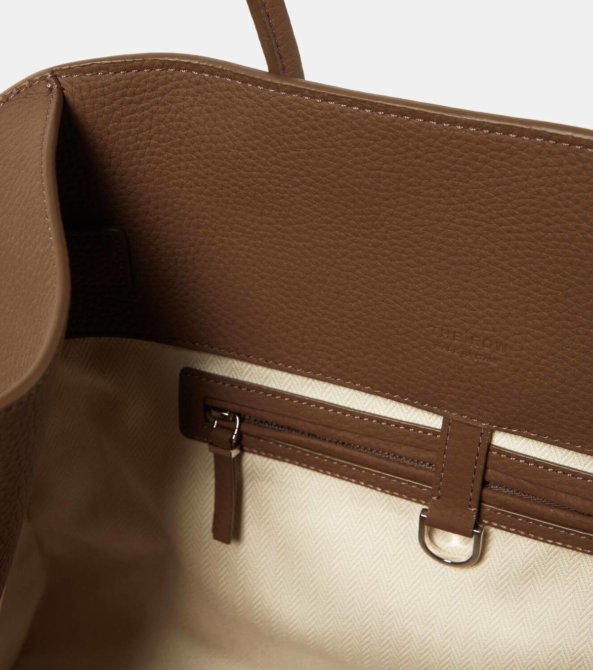 The Row Soft Margaux 17 leather tote bag