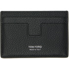 TOM FORD Black Grain Leather Classic Card Holder