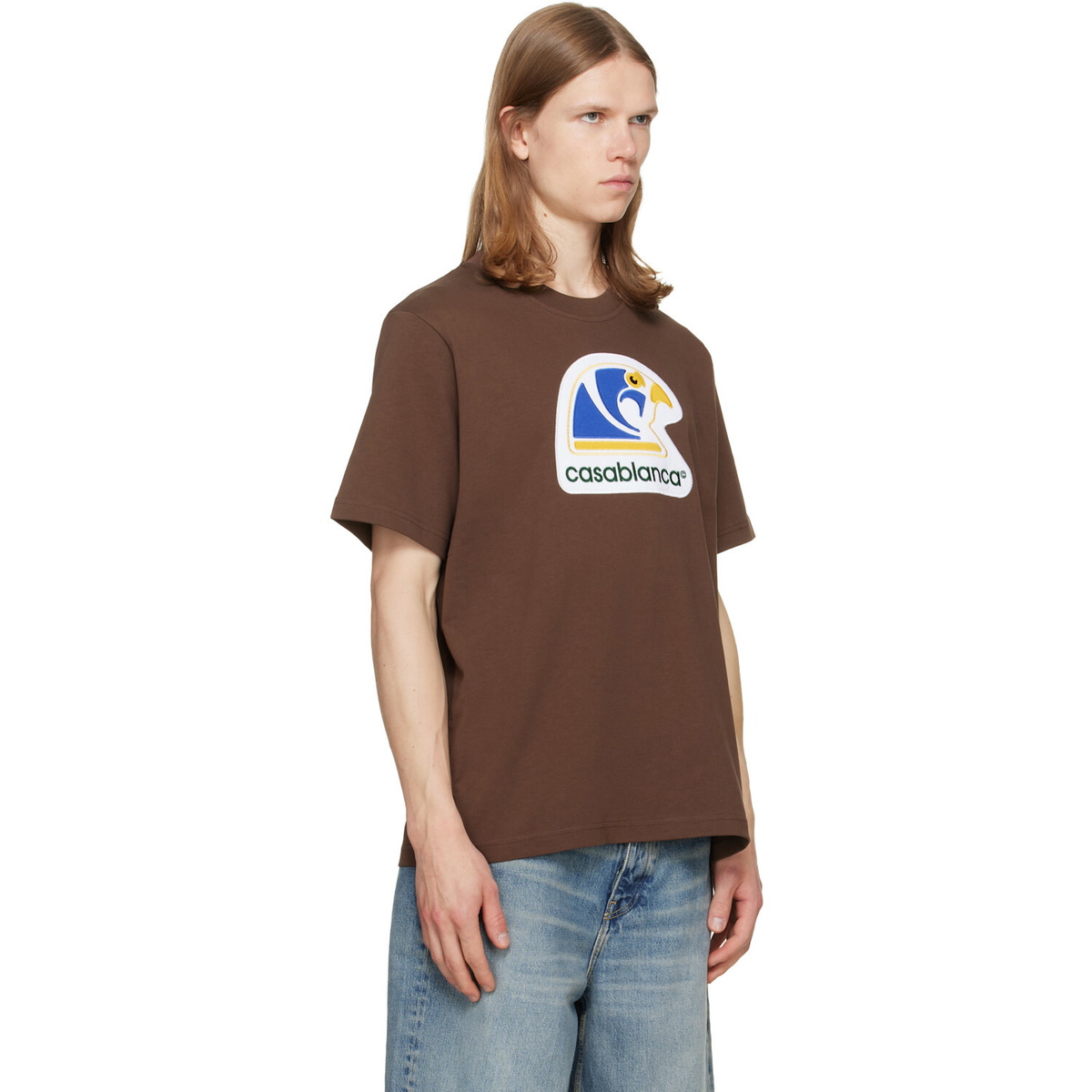 Casablanca Brown Applique Classic T-shirt