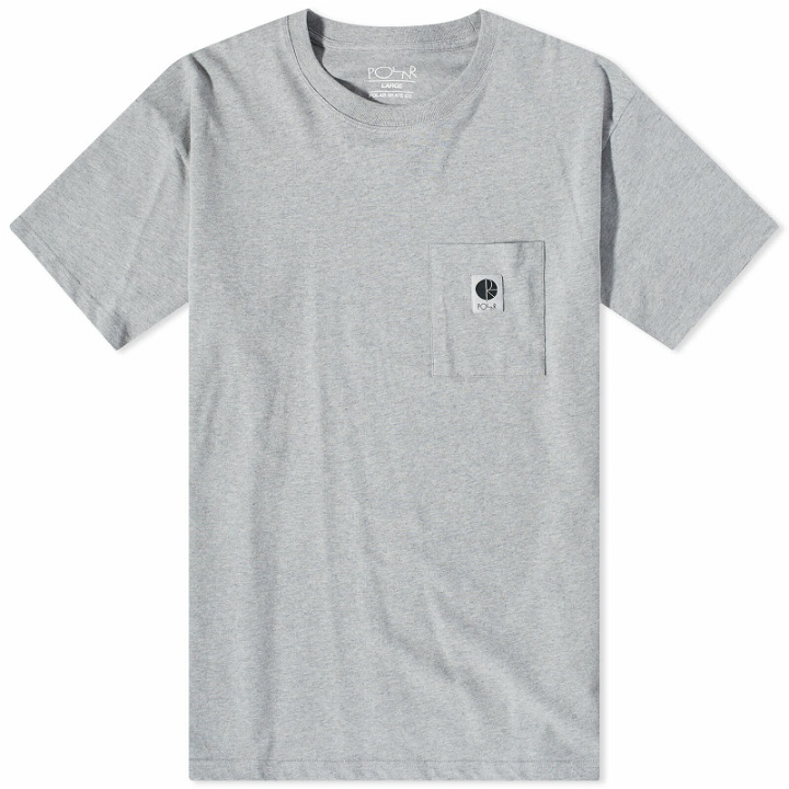 Photo: Polar Skate Co. Men's Pocket T-Shirt in Heather Grey