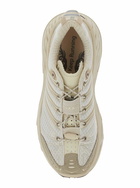 Hoka stinson Evo Og Beige Sneakers With Drawstring Closure And Logo Patch On The Tongue In Tech Fabric Unisex