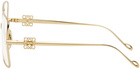 LOEWE Gold Square Glasses