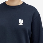 Undercover Women's U Logo Crew Neck Sweatshirt in Blue