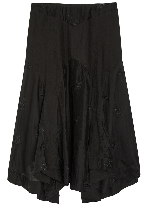 Photo: Our Legacy Petti Embroidered Woven Skirt Black