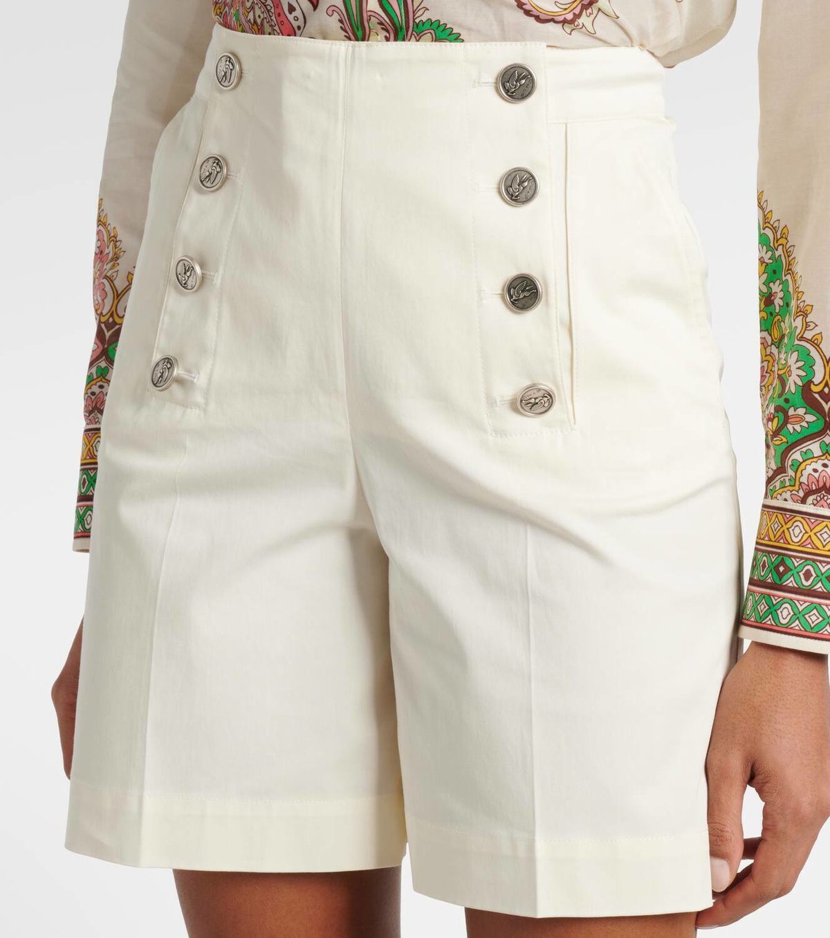 Etro Cotton-blend shorts