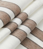 Brunello Cucinelli - Striped linen-blend beach towel