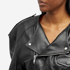 Rick Owens Women's Biker Leather Jacket in Black