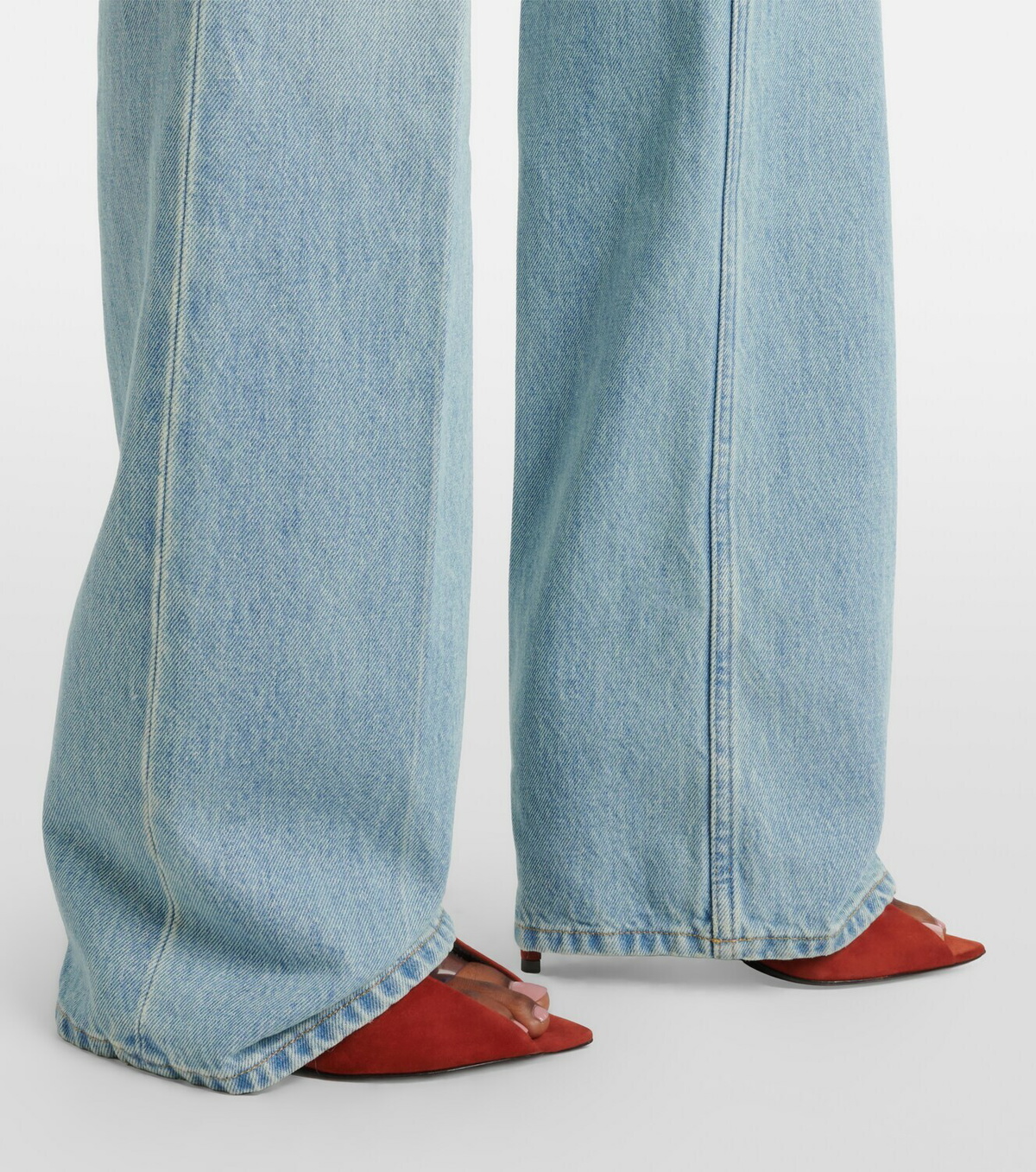 Valentino High-rise straight jeans