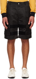 Olly Shinder Black Strap Shorts