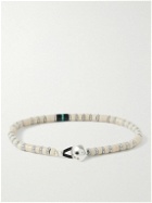 Mikia - Heishi Silver Multi-Stone Bracelet - Neutrals