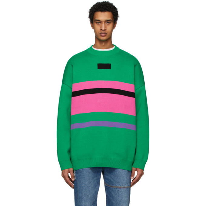 Photo: ADER error Green and Pink Ventura Sweater