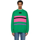 ADER error Green and Pink Ventura Sweater