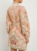 Zimmermann Daylight Printed Linen Mini Dress Multicoloured 1