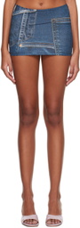 BINYA SSENSE Exclusive Blue Retorno Super Miniskirt
