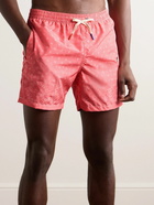 Altea - Slim-Fit Mid-Length Printed Swim Shorts - Pink