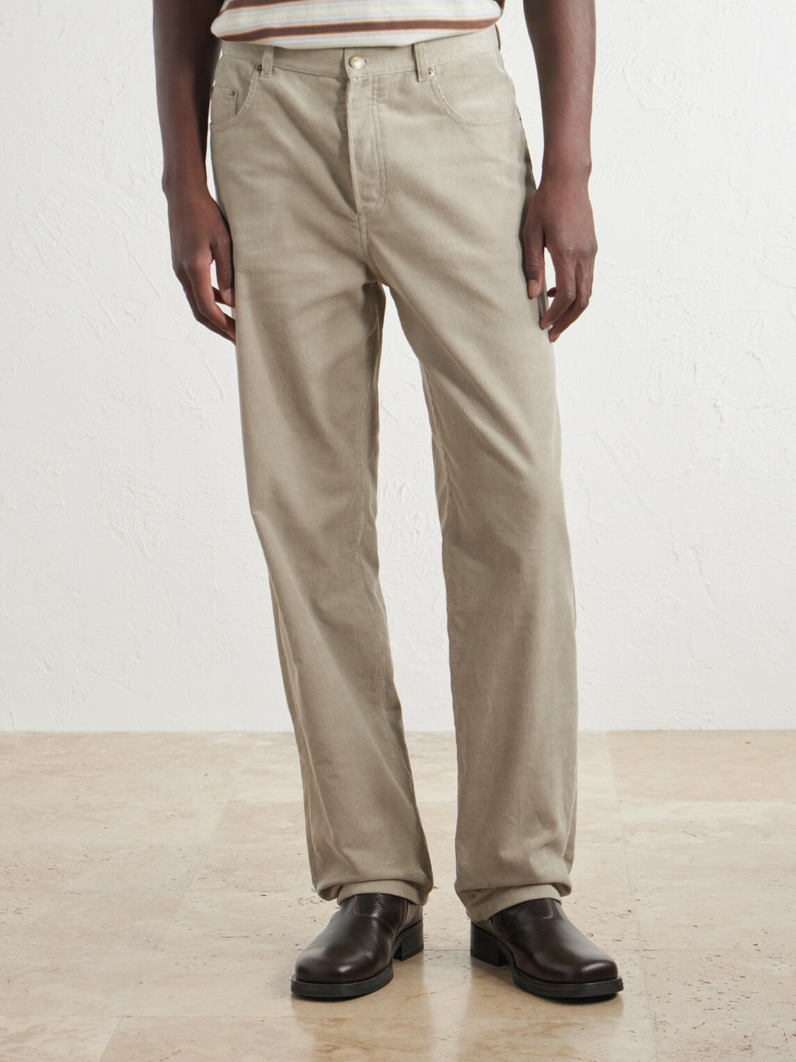 A.P.C. - Fairfax Straight-Leg Corduroy Jeans - Neutrals
