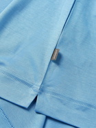 ZIMMERLI - Kurzarm Lyocell-Jersey T-Shirt - Blue