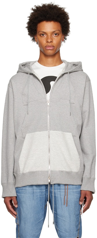 Photo: mastermind JAPAN Gray Embroidered Hoodie