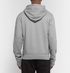 Acne Studios - Frake Slim-Fit Mélange Loopback Cotton-Jersey Zip-Up Hoodie - Men - Gray