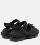 Simone Rocha x Crocs embellished platform sandals
