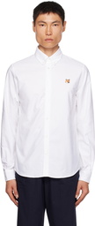 Maison Kitsuné White Fox Head Patch Shirt