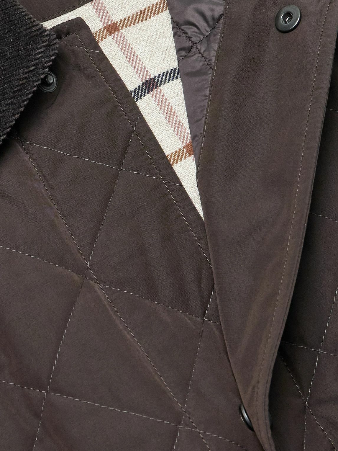 Purdey - Winchester Corduroy and Knit-Trimmed Quilted Padded Shell Jacket - Brown