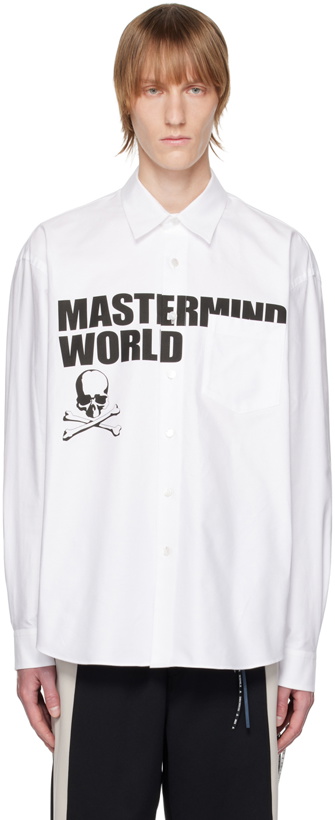 Photo: mastermind WORLD White Printed Shirt