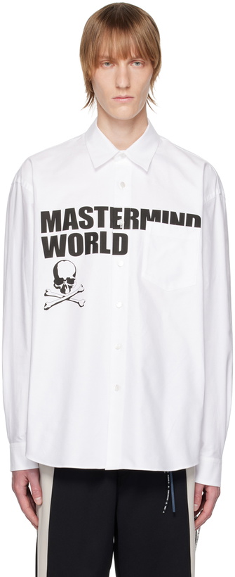 Photo: mastermind WORLD White Printed Shirt