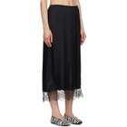 ANINE BING Black Shelby Midi Skirt